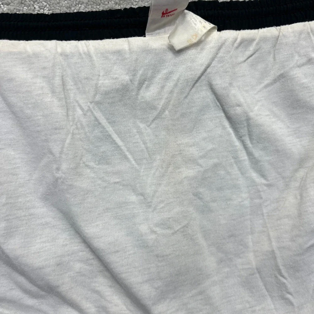 VINTAGE 80s Nike Shorts Mens Large Black Nylon Brief‎ Lined Board Swim Swoosh